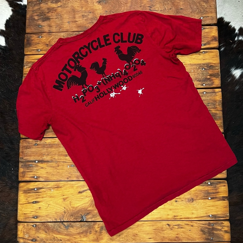 Johnson Motors “Bud Ekins - Chicken Sh*t Racing” vintage slub moto tee. EUC